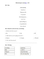 3) - Bài tập Toán, Tiếng Việt lớp 1