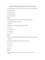 Tải 30 câu hỏi trắc nghiệm lý thuyết Amin, Amino Axit, Protein có đáp án - Để học tốt môn Hóa học lớp 12