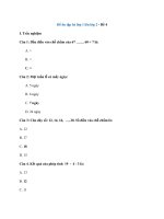 Tải Đề ôn tập hè lớp 1 lên lớp 2 - Đề 4 - Bài tập ôn hè lớp 1 môn Toán có đáp án