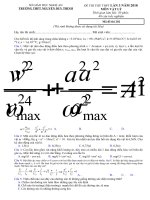 Tải Đề thi thử THPT quốc gia môn Vật lý năm 2018 trường THPT Nguyễn Duy Trinh - Nghệ An (Lần 3) - Thi thử THPT quốc gia môn Vật lý