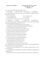 Tải Đề thi thử THPT quốc gia môn Địa lí năm 2018 Sở GD&ĐT Vĩnh Phúc - Đề thi thử THPT quốc gia môn Địa lí