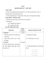 Tải Giáo án Thể dục lớp 1 - Bài 5 - Đội hình đội ngũ - Trò chơi