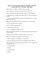 Tải Đáp án đề thi thử THPT Quốc gia môn Địa lý năm 2019 trường THPT Số 3 An Nhơn - Bình Định - Đề minh họa Địa lý 2019