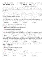 Tải Đề thi thử THPT Quốc gia môn Lý lần 2 năm 2015 trường THPT Chuyên Sư Phạm, Hà Nội - Đề thi thử đại học môn Lý có đáp án