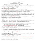 Tải Đề thi thử đại học môn Vật Lý lần 5 năm 2015 - Đề thi thử đại học môn Lý có đáp án