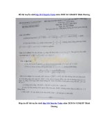 Tải Đề thi tuyển sinh lớp 10 Chuyên Toán năm 2020 Sở GD&ĐT Bình Dương - Đề tuyển sinh vào 10 môn Toán năm 2020 có đáp án