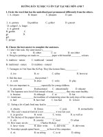 2) - Bài tập nghỉ ở nhà môn Tiếng Anh lớp 7 - Tuần 27