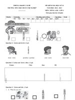 Tải Đề thi học kỳ 2 môn Tiếng Anh lớp 4 trường Tiểu học Đoàn Thị Nghiệp, Tiền Giang năm học 2012 - 2013 - Đề kiểm tra Tiếng Anh học kì 2 lớp 4 có đáp án