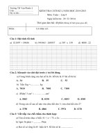 Tải Đề kiểm tra học kì 1 môn Toán lớp 4 trường tiểu học Vạn Phước 2 năm 2014 - 2015 - Đề thi cuối học kì I môn Toán lớp 4 có đáp án