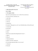 Tải Đề thi tuyển sinh vào lớp 10 môn Văn năm 2020 Chuyên KHTN - Đề tuyển sinh vào 10 môn Văn năm 2020 có đáp án