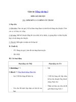 Tải Giáo án Tiếng Việt 2 tuần 21: Kể chuyện - Chim sơn ca và bông cúc trắng - Giáo án Kể chuyện lớp 2