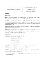 Tải Đề thi thử vào lớp 10 THPT môn Ngữ văn trường THCS Cao Viên, Hà Nội năm 2015 - 2016 - Đề thi vào lớp 10 môn Ngữ văn