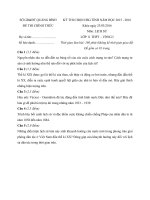Tải Đề thi học sinh giỏi môn Lịch sử lớp 11 tỉnh Quảng Bình năm học 2015 - 2016 (Vòng 1) - Đề thi học sinh giỏi cấp tỉnh lớp 11 môn Lịch sử có đáp án