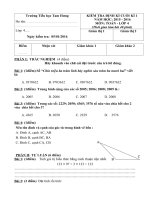 Tải Đề thi học kì 1 môn Toán, Tiếng Việt lớp 4 trường tiểu học Tam Hưng, Hà Nội năm 2015 - 2016 - Đề kiểm tra học kì 1 môn Toán, Tiếng Việt lớp 4 có đáp án