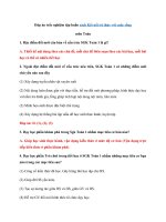 Tải Đáp án trắc nghiệm tập huấn môn Toán sách Kết nối tri thức với cuộc sống - Đáp án bài tập trắc nghiệm tập huấn SGK mới