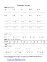 bai tap toan lop 2 phep cong co nho 