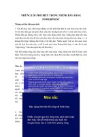 Tải Những lỗi phổ biến trong trình bày bằng PowerPoint - Những lỗi thường gặp khi trình bày PowerPoint