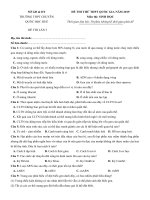 Tải Đề thi thử THPT Quốc gia môn Sinh học năm 2019 trường THPT Chuyên Quốc Học Huế lần 3 - Đề minh họa Sinh học 2019