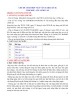 Giáo án chủ đề học kì 2 môn ngữ văn 8