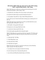 Tải Đề thi thử THPT Quốc gia môn Lịch sử năm 2019 trường THPT Nguyễn Bỉnh Khiêm - Bắc Giang - Đề minh họa Lịch sử 2019