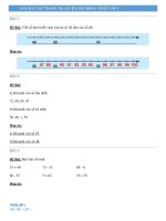 Giải bài tập trang 181 sách giáo khoa toán lớp 1