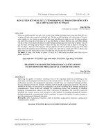 Rèn luyện kỹ năng xử lý tình huống sư phạm cho sinh viên qua môn Giao tiếp sư phạm