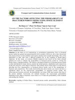 Nghiên cứu ảnh hưởng của vết nứt tới độ thấm của vật liệu rỗng bằng phương pháp phần tử hữu hạn