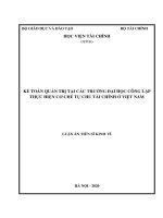 Kế toán quản trị tại các trường đại học công lập thực hiện cơ chế tự chủ tài chính ở việt nam 