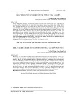 Phát triển nông nghiệp đô thị ở tỉnh Thái Nguyên