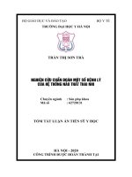 Nghiên cứu chẩn đoán một số bệnh lý của hệ thống não thất thai nhi TT 