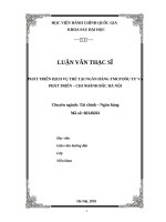 Phát triển dịch vụ thẻ tại ngân hàng TMCP đầu tư và phát triển   chi nhánh bắc hà nội 
