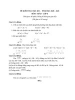 ĐỀ KIỂM TRA  HỌC KÌ I - TOÁN 8 NĂM HỌC 2020 - 2021 (1)