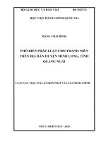 Phổ biến pháp luật cho thanh niên trên địa bàn huyện minh long, tỉnh quảng ngãi001 