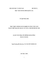 Thực hiện chính sách người có công với cách mạng trên địa bàn quận cầu giấy, thành phố hà nội 