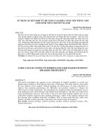 Sử dụng sự kết hợp từ để nâng cao khả năng nói tiếng Anh cho sinh viên chuyên ngành