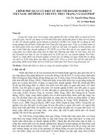 Chính phủ quản lý điện tử đối với doanh nghiệp ở Việt Nam: Mô hình lý thuyết, thực trạng và giải pháp