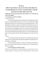 NHỮNG THAY ĐỔI CỦA GIAI CẤP CÔNG NHÂN HIỆN NAY SO VỚI THỜI ĐẠI CỦA C.MÁC VÀ PH.ĂNGGHEN. LIÊN HỆ VỚI GIAI CẤP CÔNG NHÂN VIỆT NAM