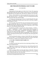 Sinh tổng hợp mycophenolic acid từ vi nấm