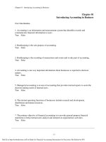 Test bank for financial accounting information for decisions 5th edition by wild 