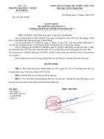 TRƯỜNG ĐẠI HỌC Y DƯỢC HẢI PHÒNG. QUYẾT ĐỊNH Ban hành Đề cương chi tiết Chương trình đào tạo trình độ Chuyên khoa cấp