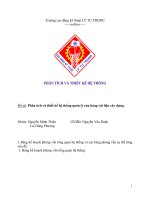 Phân tích và thiết kế hệ thống quản lý cửa hàng vật liệu xây dựng.