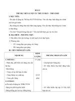 Tải Giáo án Thể dục lớp 1 - Bài 13 - Thể dục rèn luyện tư thế cơ bản - Trò chơi