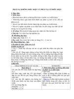 Tải Giáo án môn Sinh học lớp 8 bài 54 - Phản xạ không điều kiện và phản xạ có điều kiện