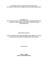 NGHIÊN CỨU QUY HOẠCH TỔNG THỂ AN TOÀN GIAO THÔNG ĐƯỜNG BỘ BÁO CÁO CUỐI KỲ TẬP 3: HỖ TRỢ KỸ THUẬT ĐỂ NÂNG CAO NĂNG LỰC CỦA ỦY BAN ATGT QUỐC GIA (NTSC)