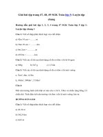 Tải Giải bài tập trang 47, 48, 49 SGK Toán 5: Luyện tập chung - Giải bài tập Toán lớp 5 bài Luyện tập chung