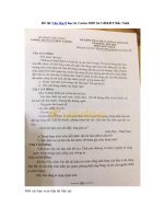 Tải Đề thi Văn lớp 8 học kì 2 năm 2020 Sở GD&ĐT Bắc Ninh - Đề thi học kì 2 lớp 8 môn Văn có đáp án