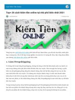 Top+ 26 cách kiếm tiền online tại nhà phổ biến nhất 2021