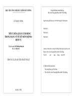 Tối ưu hoá quản lý di động trong mạng vô tuyến hỗn hợp đa dịch vụ TT 