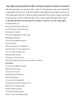 Tải Học tiếng Anh qua bài hát về thầy cô In this moment (A tribite to Teachers) - Bài hát tiếng anh cảm động dành cho thầy cô