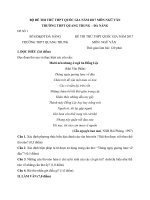 Tải Bộ đề thi thử THPT Quốc gia môn Ngữ văn trường THPT Quang Trung, Đà Nẵng - Đề thi thử THPT Quốc gia năm 2020 môn Ngữ văn có đáp án
